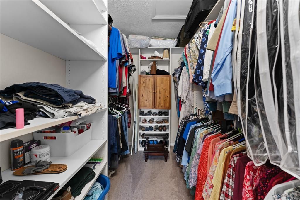 Master walk-in closet