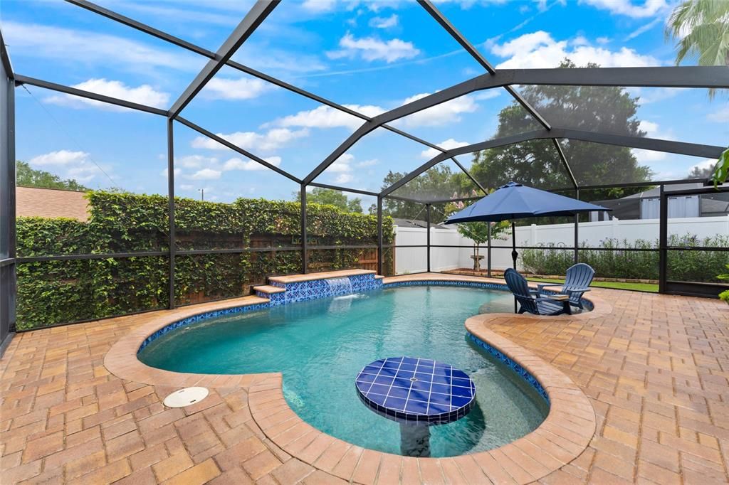 Pool sitting area