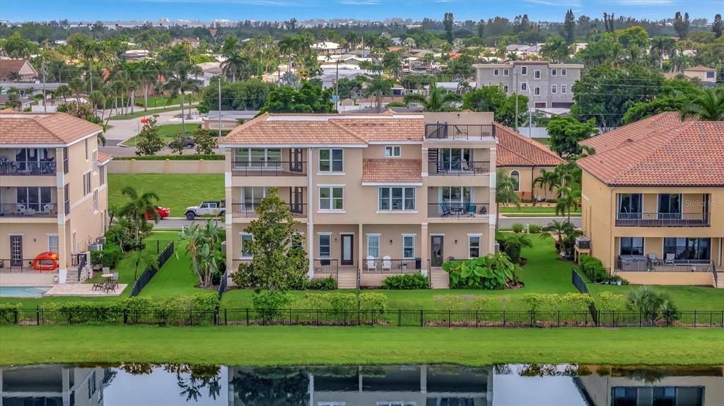 Aerial View of the back of the home