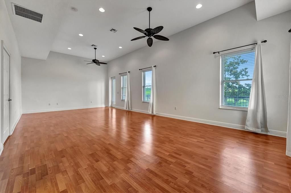 First Floor Open Space with door out to first floor Lanai/backyard  Also FULL bath on this floor