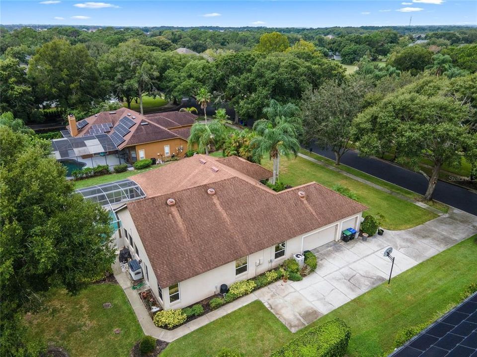 Overhead View of Extended Driveway