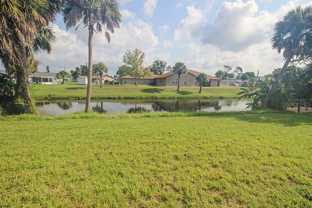 Canal behind home