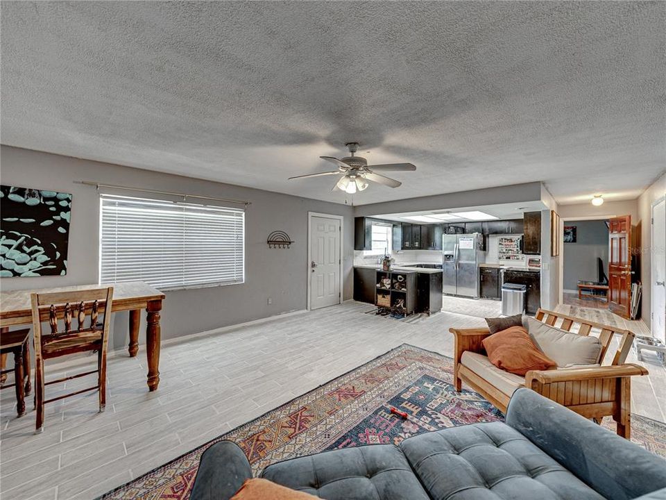 Duplex Living/Kitchen with new tile flooring