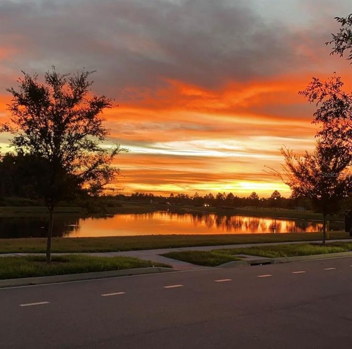 Sunset View From Front Porch