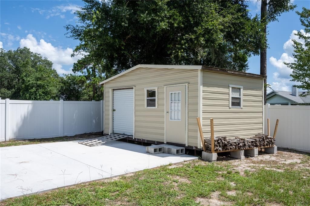 RV allowed behind fence