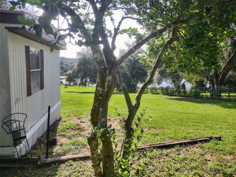 Side of Second Home with Lake Views