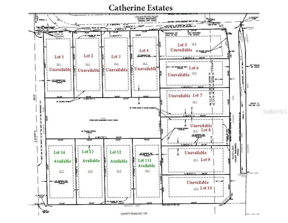 Cathrine Estates Lots