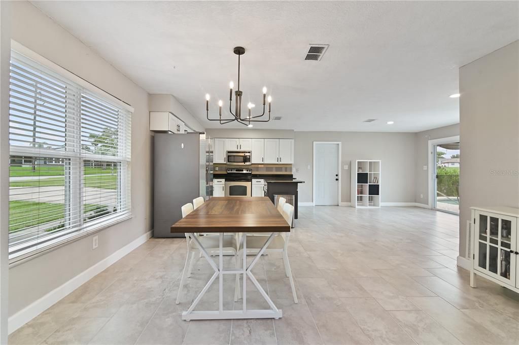 Open concept  Dining area