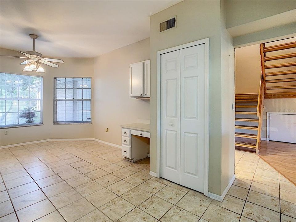 Closet Pantry & Desk in Kitchen