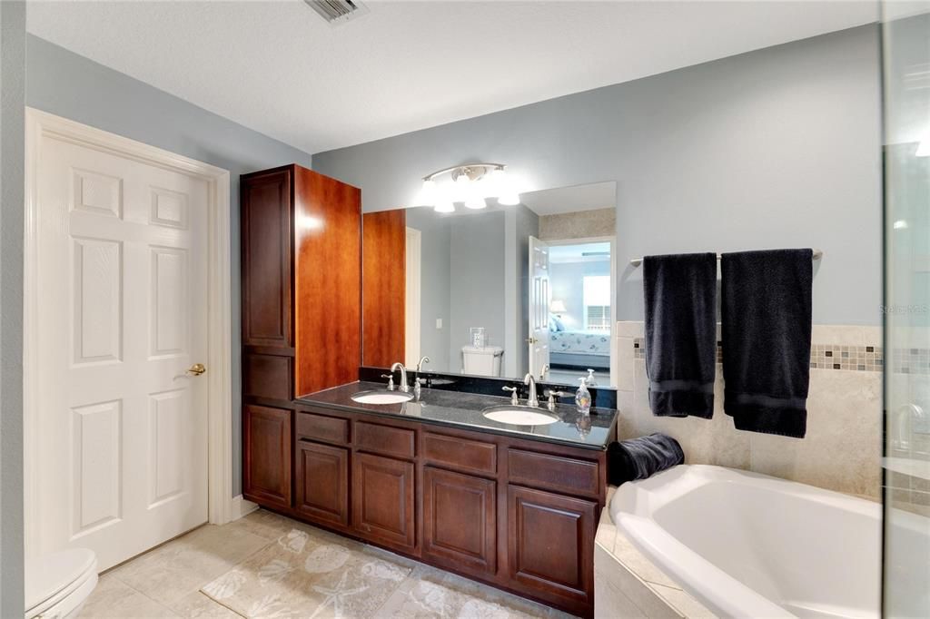 Primary Bw/Garden Tub & Frameless Walk-In Shower