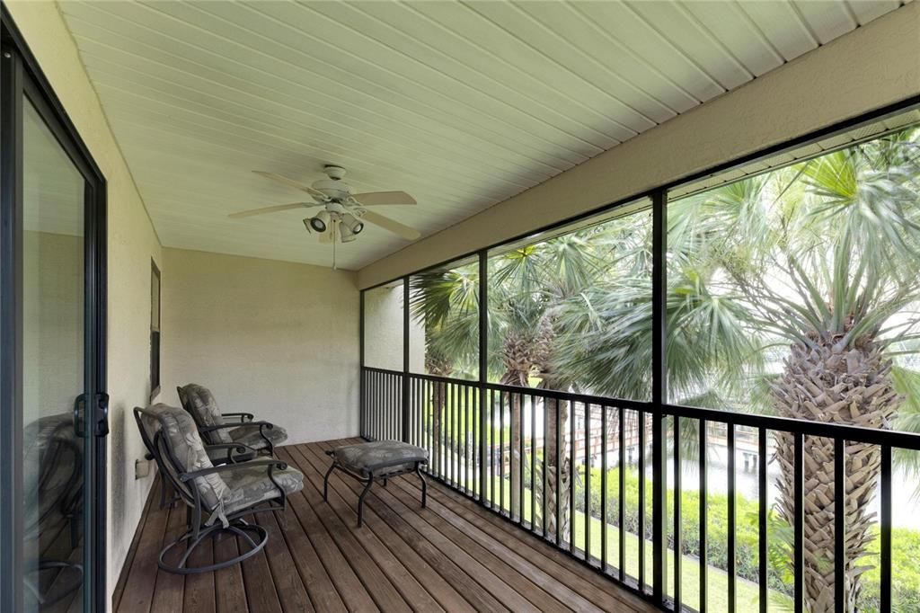 Primary Bedroom Screened Porch w/Water Views