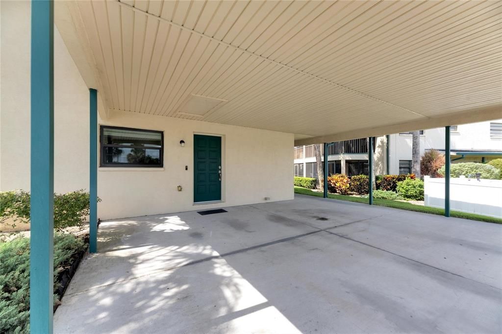 Covered Carport w/Room for a Golf Cart & Two Cars