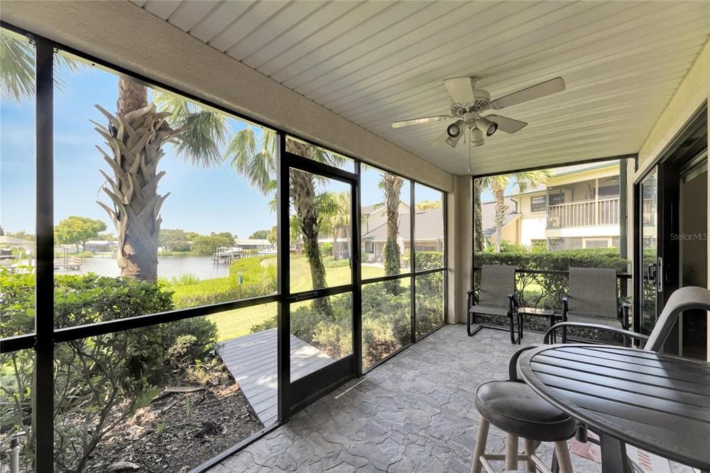 1st Floor Screened Lanai w/Water Views