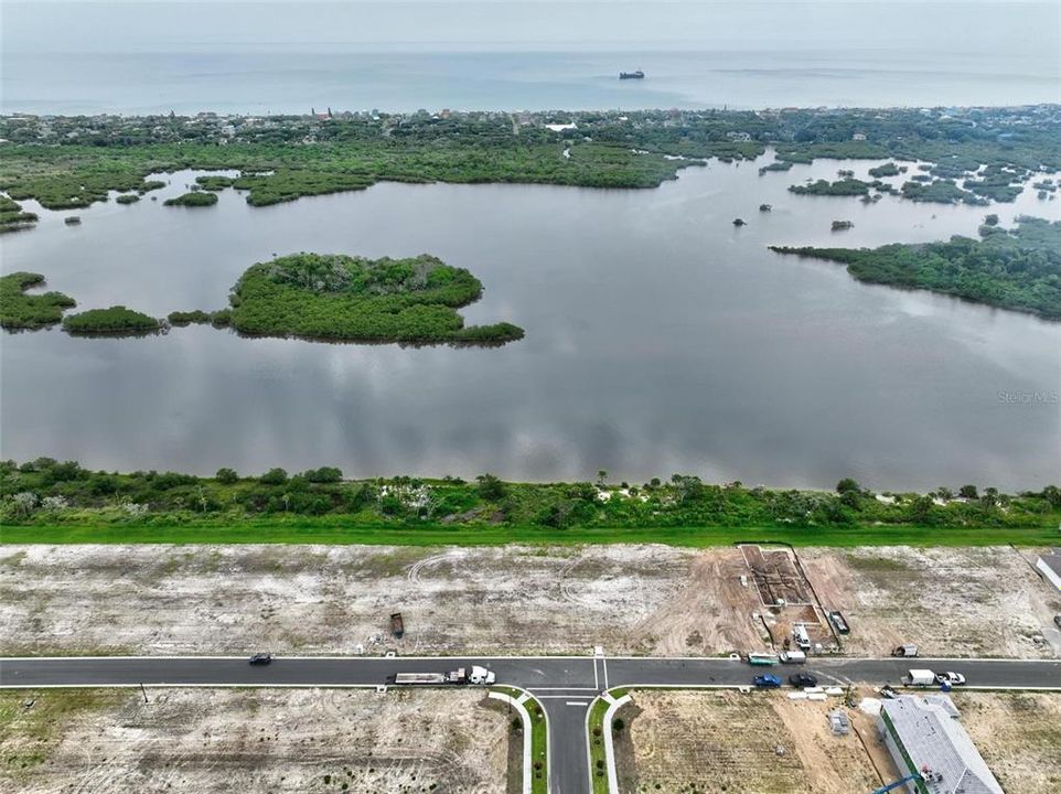 Breathtaking 180 degree views of the bay along the Intracoastal/Matanzas River