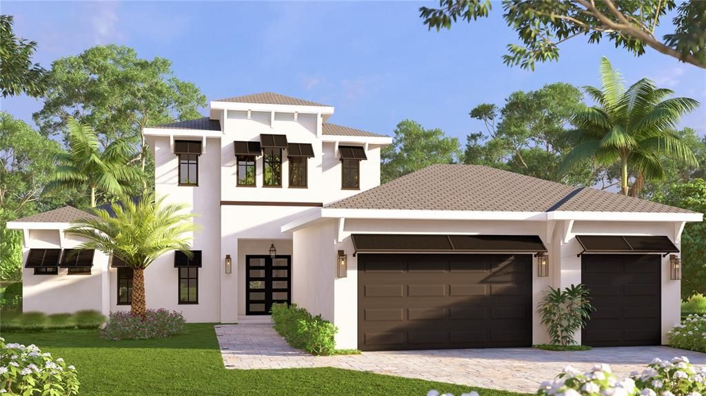 One of many homes to choose from when building your dream home! Virtual rendering provided by developer. Home not existing, nor planned for this lot.