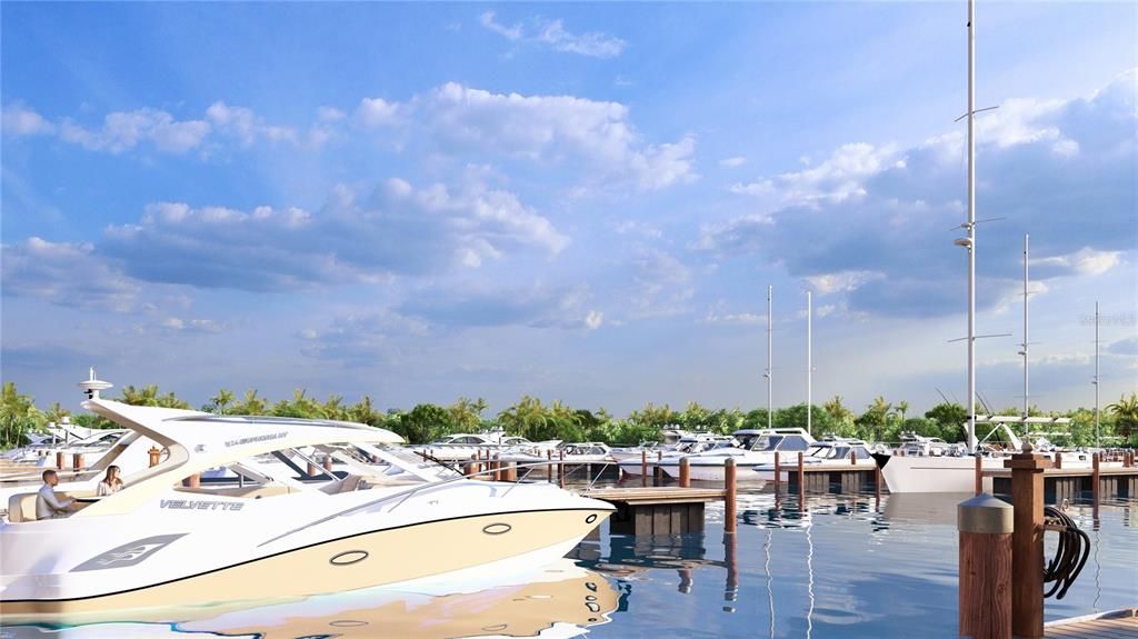 Planned Marina - virtual rendering provided by developer.