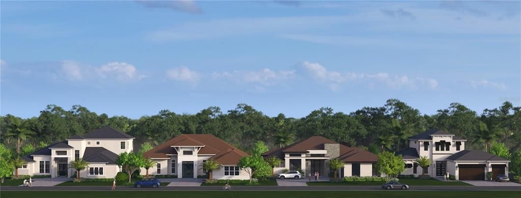 Potential to-be-built homes in the community - virtual rendering provided by developer