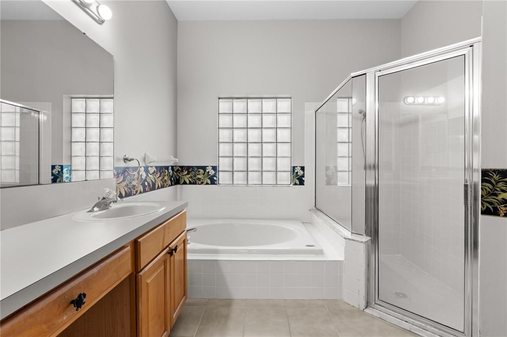 Master Tub and Shower