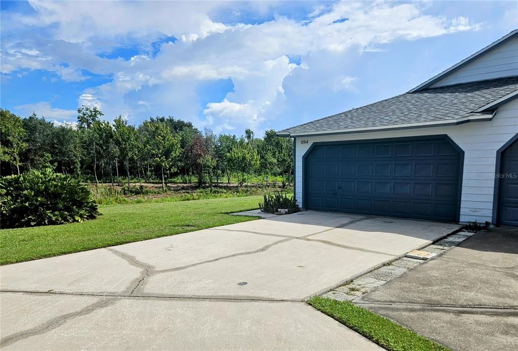 New roof,  Garage door painted