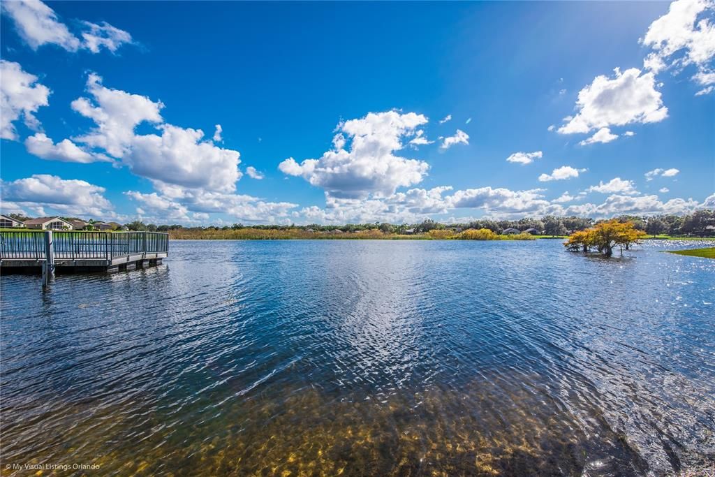 Scenic Community Playground Pond view