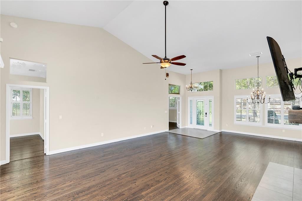 Spacious Family room with plenty of Natural Sunlight