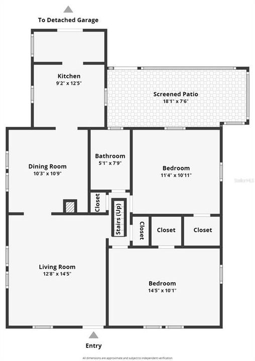 For Rent: $2,250 (2 beds, 1 baths, 858 Square Feet)