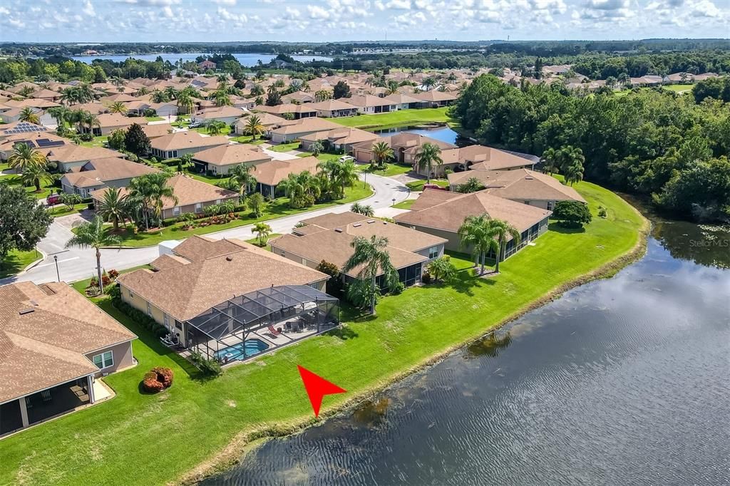 This home is on a premium waterfront lot.