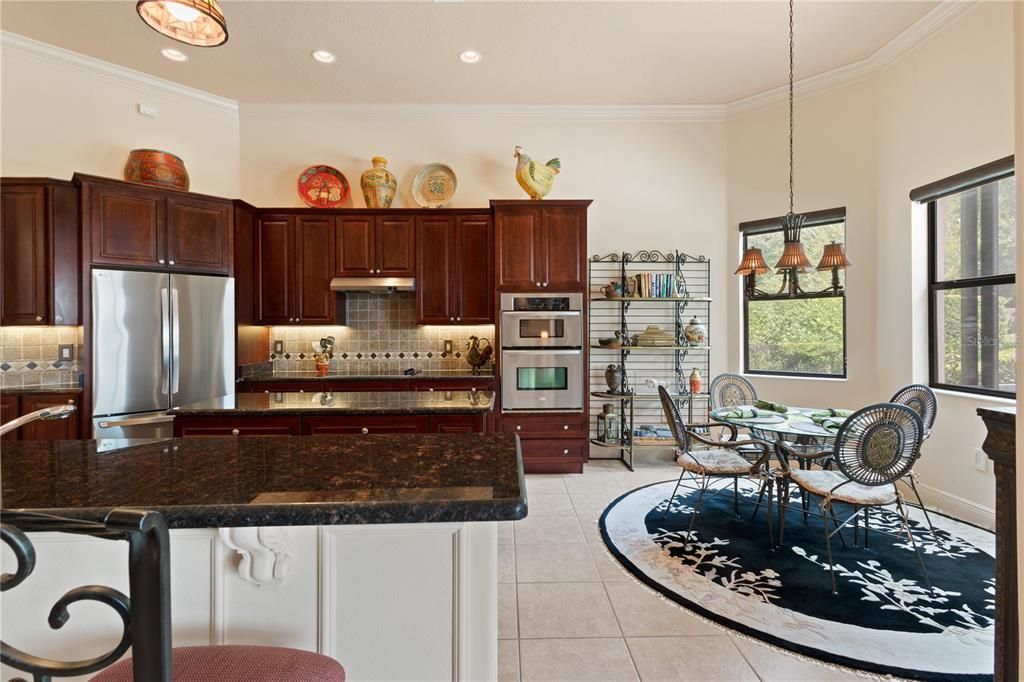 kitchen with eat-in nook