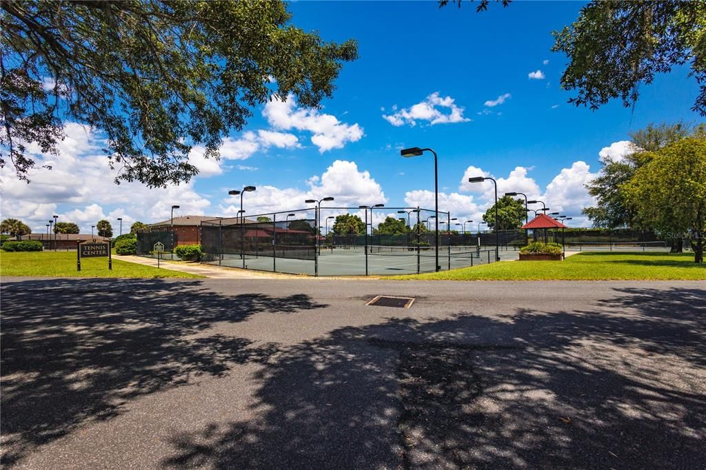 tennis and pickle ball court area