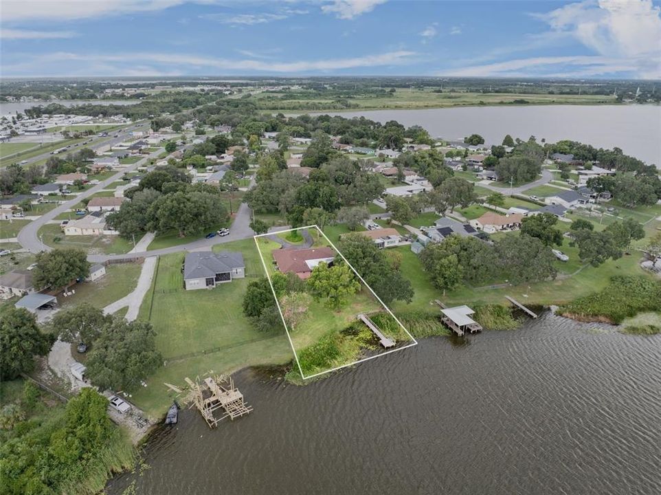 AERIAL VIEW OF LOT