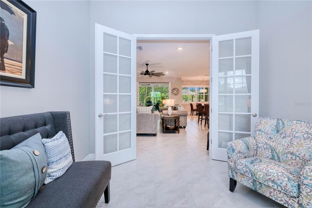 Bonus room-den-study with French Doors