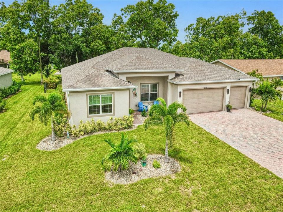 Tropical Landscaping Surrounds this beautiful home