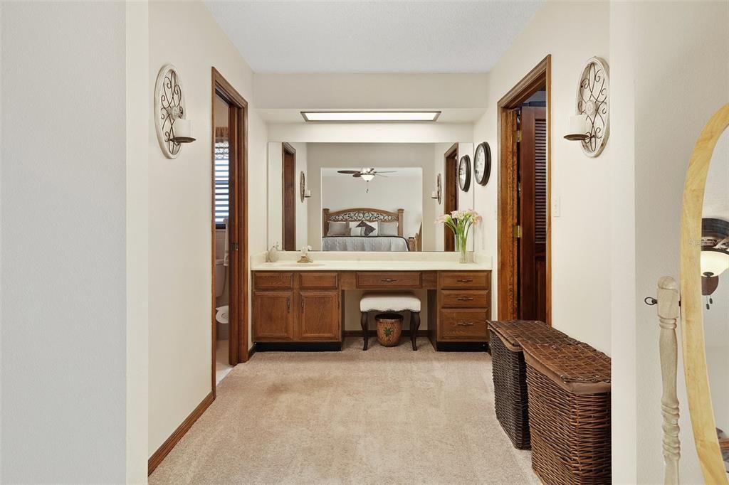 Master bathroom vanity.