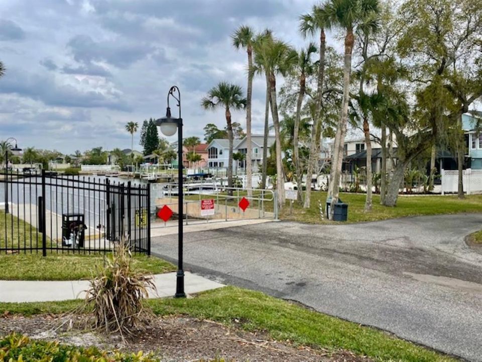 Private boat ramp at clubhouse.