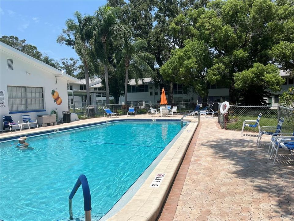 View of the Pool Beside the Clubhouse