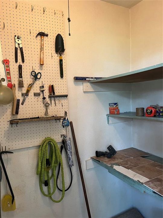 Storage Closet/Tool Closet off Bonus Room