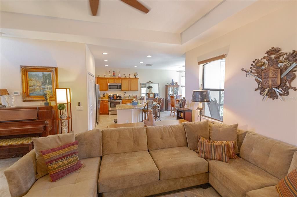 Family Room looking towards Kitchen