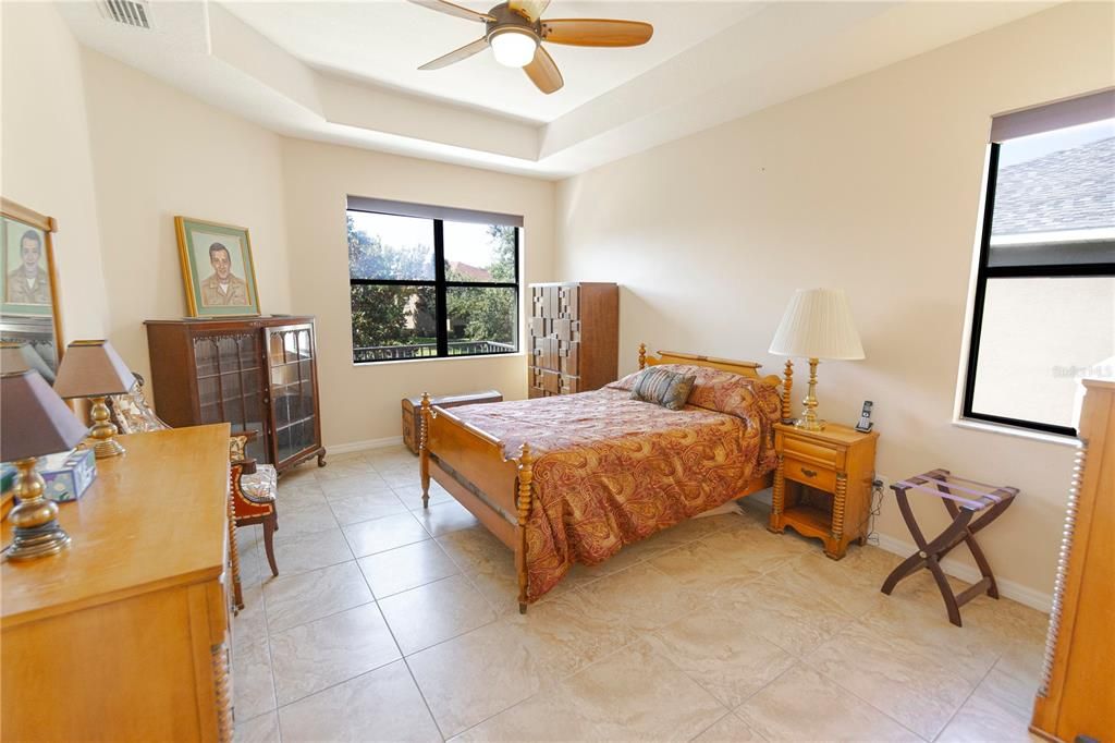 Master Bedroom looking out towards Pond