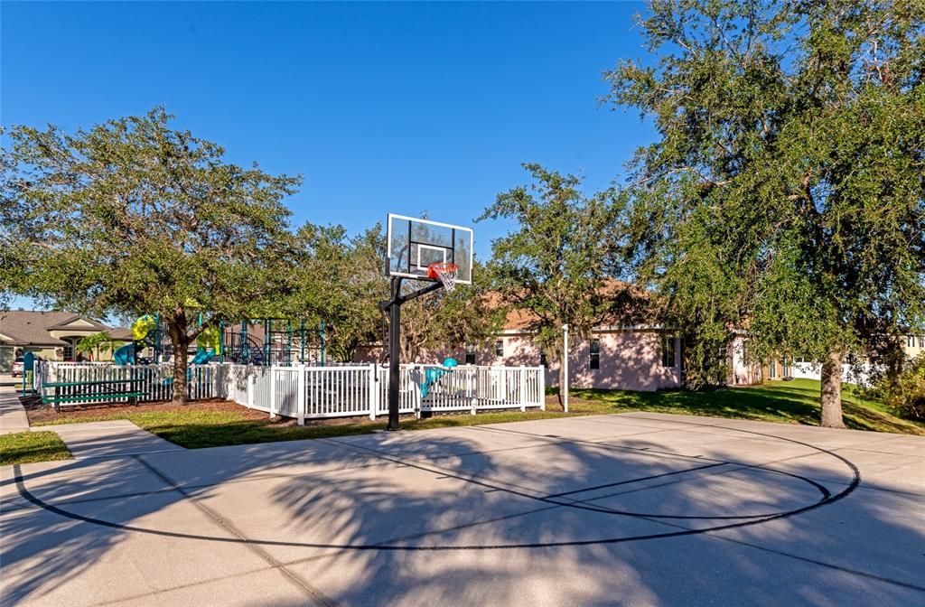 Community basketball court.