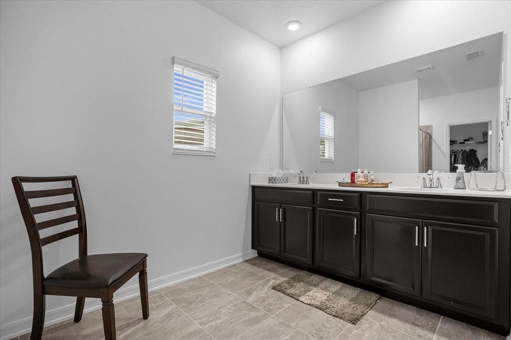 Primary Bathroom, double vanities