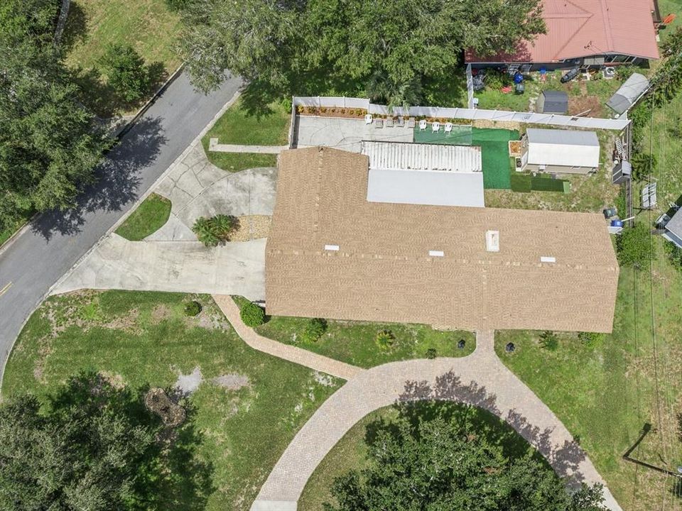 Aerial view of property