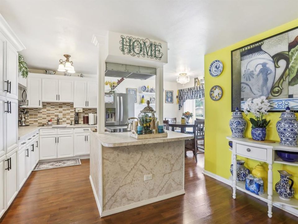 Kitchen - ample cabinets and island