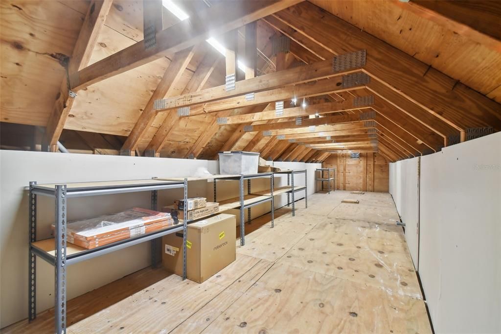 walk in attic storage