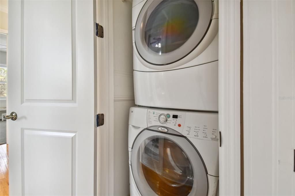 Upstairs laundry closet