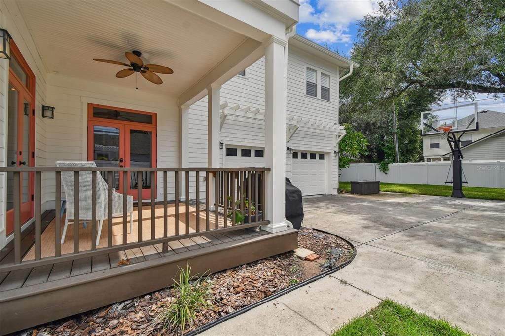 Back Porch/Driveway