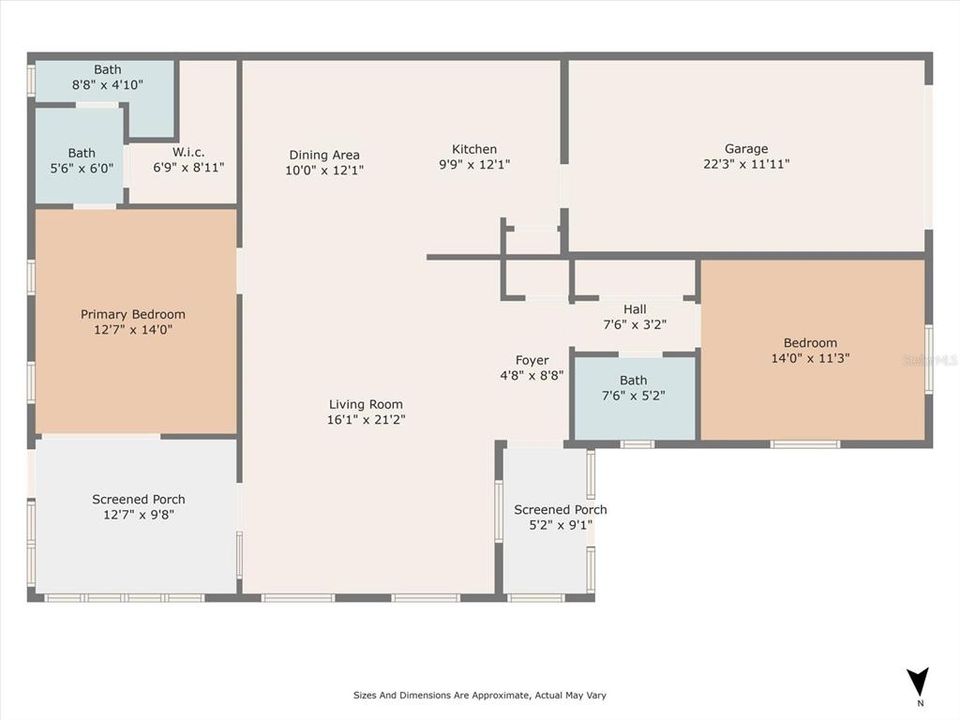 Floor plan w/ measurements