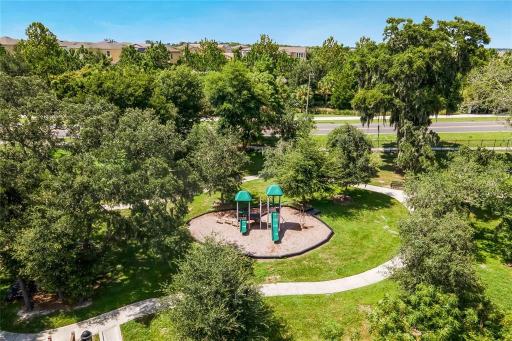 Community pool and playground