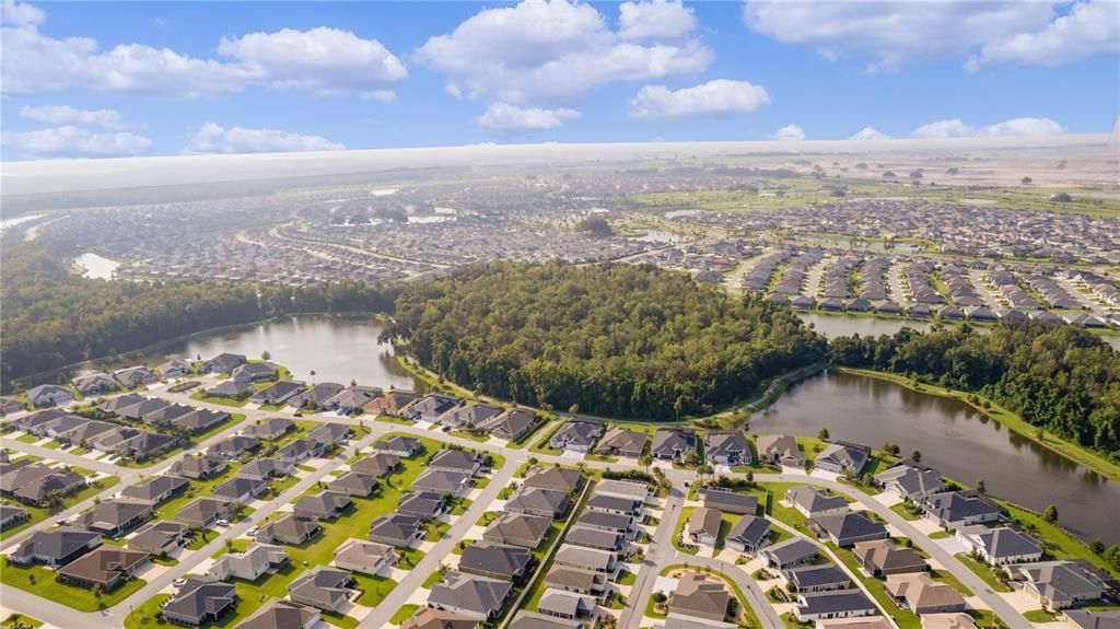 Aerial view looking towards Sawgrass and Ezell Recreation