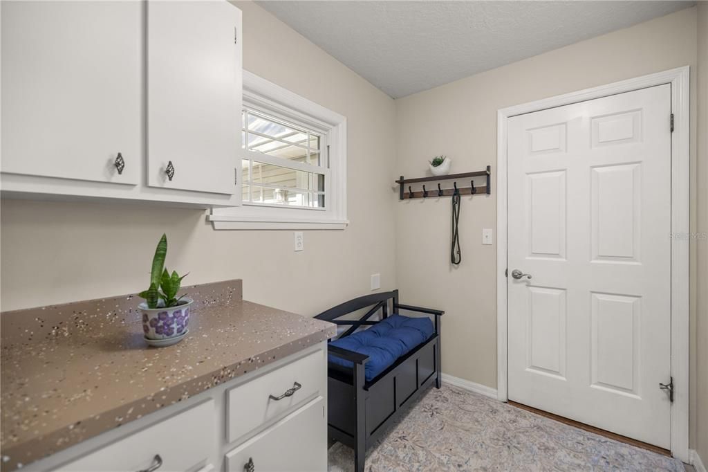 mud room to garage