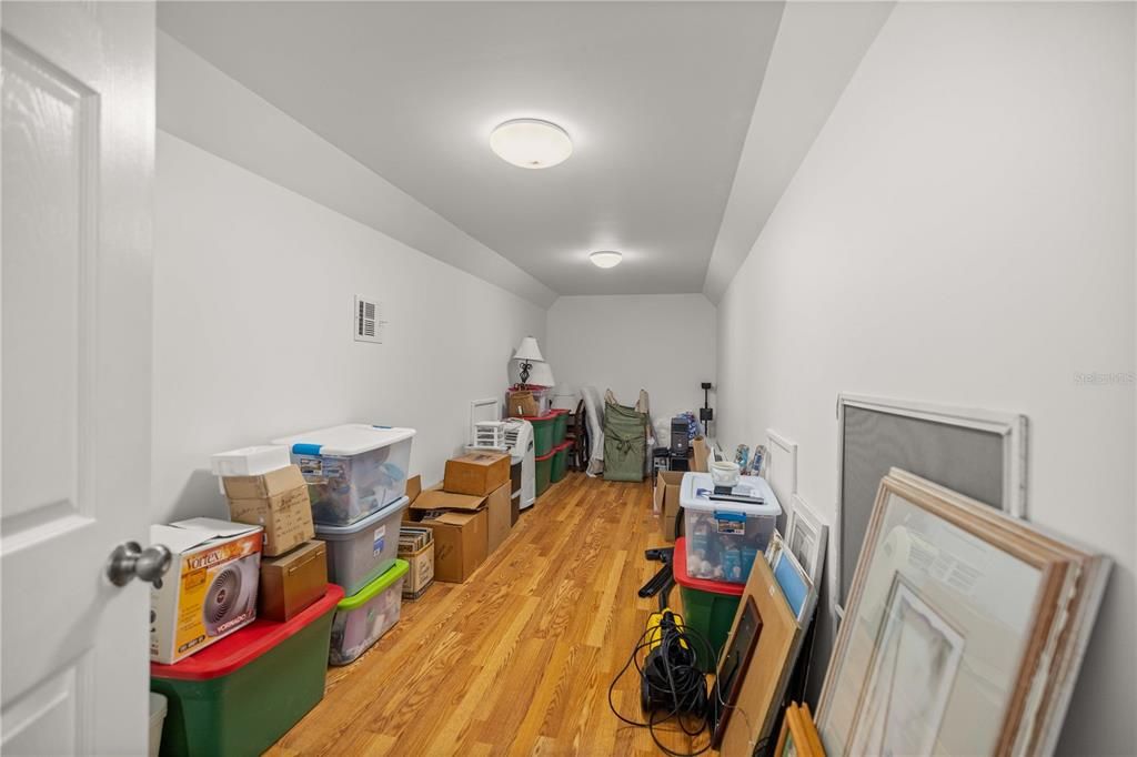 attic storage closet off bedroom 2